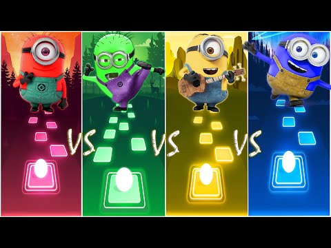 Minions With New Colors - Minions Banana Song - Tiles Hop EDM Rush!