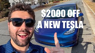 $2000 Off A New Tesla With Updated Referral Program! Is Tesla Getting Desperate? My Thoughts!