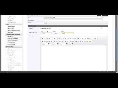 CRM Email Template