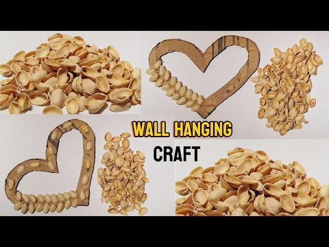 Unique Wall Hanging Craft Using Pista Shell | Paper Crafts for Home Decorations | DIY Wall Decor