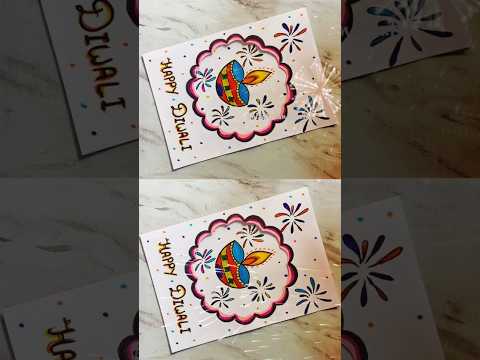 Happy Diwali Greeting card making 🎇🪔 #shorts #trending #viral #happydiwali #diwali #diy #cards