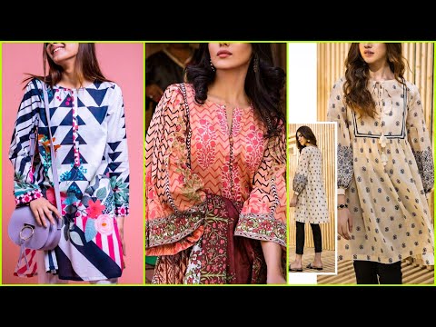 Trendy Plain Dress Designs For Young Girls | New Kurti Design 😊