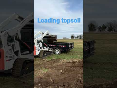 Loading top soil for raised bed garden.  #shorts