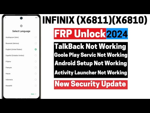 All Infinix  FRP Bypass/Unlock Without Pc 2024 -No Xshare - No Activity Launcher X6811 Android 11/12