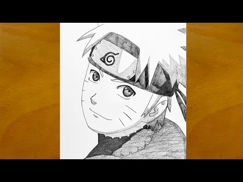 How to Draw Naruto from Naruto Shippuden || Easy Step by Step Naruto Sketch || Anime Drawing