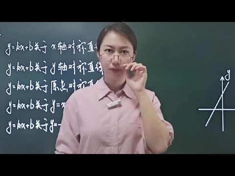 初中数学一次函数图象对称变换期末有大用哦#每天学习一点点