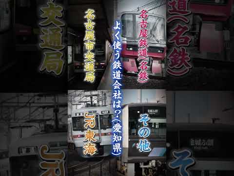 よく使う鉄道会社は？(愛知県)