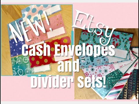 New! Cash Envelope Kits and Divider Sets on Etsy