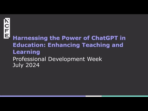 Harnessing the power of ChatGPT in education – enhancing teaching and learning