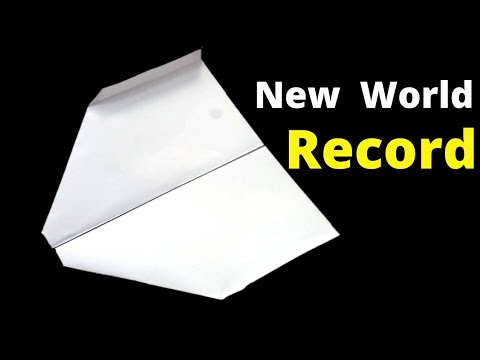 How To Make A New World record Paper Airplane || Best Paper Airplane In 2020