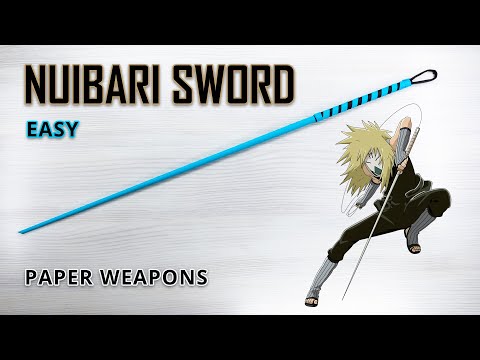 How to make a NUIBARI SWORD from anime Naruto - Craft Weapons Instructions