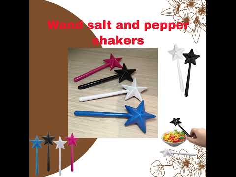 Wand salt and pepper shakers,Magic wand salt and pepper shakers #saltandpeppershakers