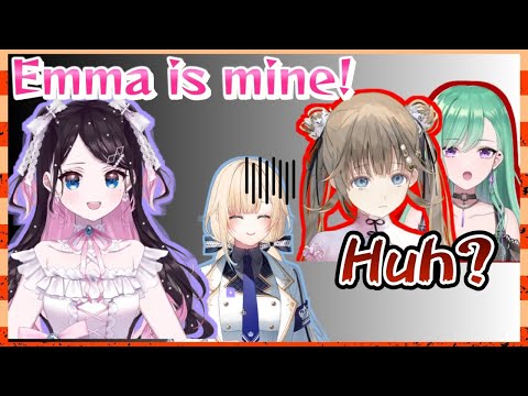 【engsub】vspo members fighting over Emma.【nazuna/beni/lisa/ema/vspoclip/vspo】