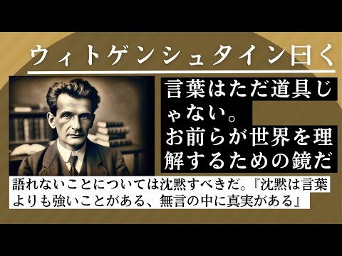 「哲学者がカエルだって？それが何か問題でも？」 ウィトゲンシュタインは沈黙の重要性を説いた哲学者です、私たちはしばしば言葉にできない表現や感情が湧きますが、その中にこそ真実があると言っています。