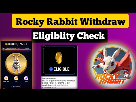 Rocky Rabbits Withdrawal Start | Eligibility Check Criteria | Rocky Rabbit Ton Transaction Done