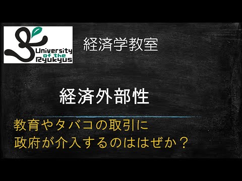 経済外部性 (No.42) 教育やタバコ取引への政府の介入を正当化する概念を解説