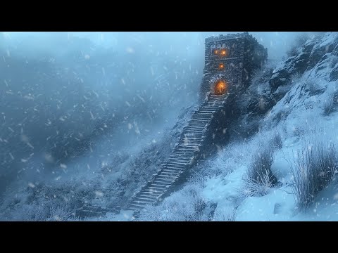 Let the Soothing Snowstorm Ambiance with Fierce Winds Help You Unwind | Enhance focus, ASMR Sounds