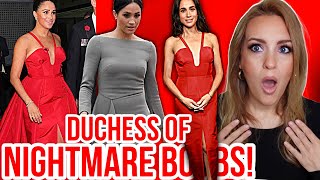 MEGHAN MARKLE'S DISASTROUS FASHION TASTE & OTHER TRAVESTIES  #meghanmarkle #fashion #fails #sussexes