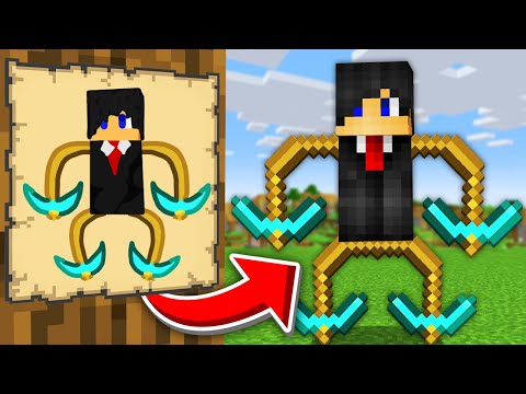 Minecraft but Anything You Draw, You Become!