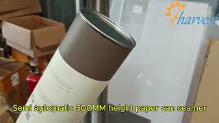 Semi automatic 500MM height paper can seamer