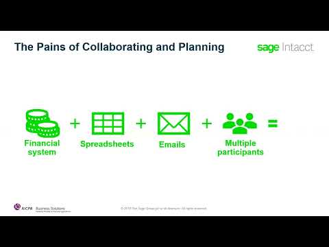 Sage Intacct Product Tour for Budgeting and Planning