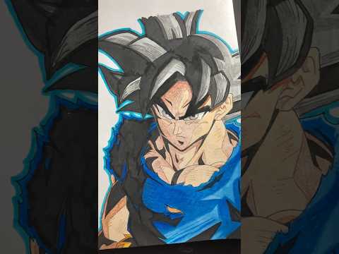 Drawing goku part 1 form dragon ball ❤️‍🔥⚡️#shorts