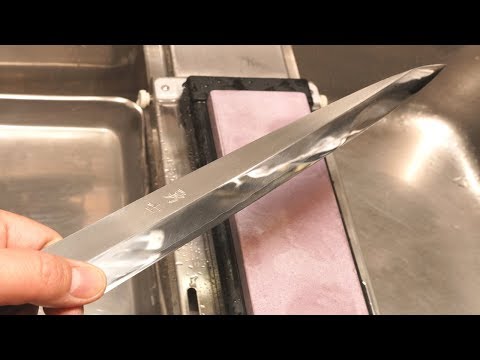 刺身包丁の研ぎ方と切れ味-How to sharpen the Japanese sashimi knife