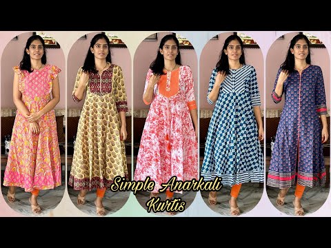 Simple and stylish Anarkali kurtis from Amazon |Anarkali kurtis for women|Ramya