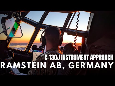 RAMSTEIN GERMANY | C-130J LANDING - 4K