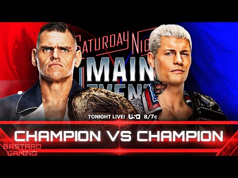 WWE 2K24 | Gunther VS Cody Rhodes - Champion VS Champion | Saturday Night Main Event