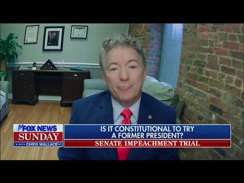 Sen. Rand Paul Highlights How The Impeachment Of President Trump Is A Partisan With-Hunt