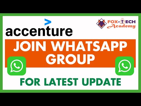 Join WhatsApp Group for Accenture Update | #accenture #foxtechacademy #accentureupdate