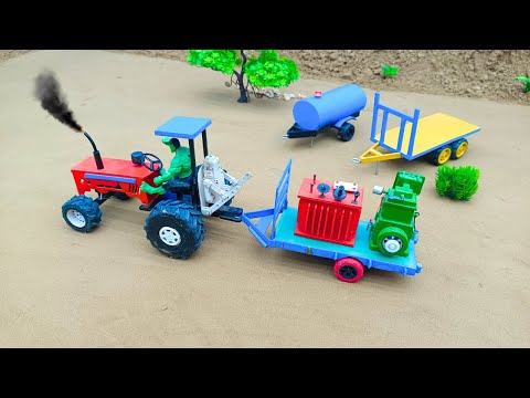 mini tractor modern plough machine science project | Diy tractor making mini wood Sawt |@Acrofter1