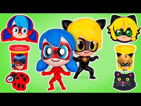 Miraculous Ladybug and Cat Noir Play Doh Making | Best Learn Colors & Crafts for Kids and Toddlers