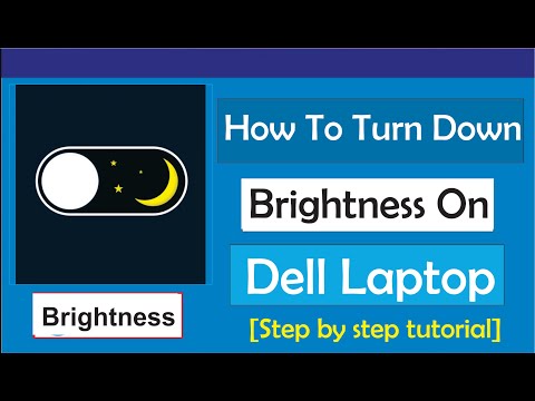 How to Turn Down Brightness on Dell Laptop