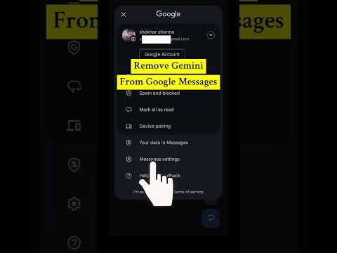 Remove Gemini AI from Google Messages #google #gemini #ai #howto