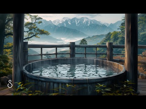 Relaxing Hot Tub Bubbles And Mountain Lodge Ambience For Sleep 🫧 Jacuzzi Sounds With Black Screen