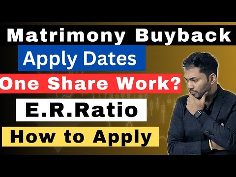 Matrimony Buyback Apply Dates🔥| One Share Strategy | Acceptance Ratio ? | Latest Buyback News