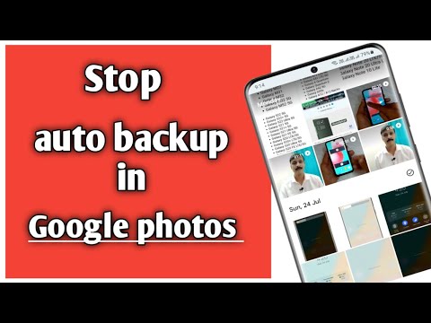 How to stop auto backup in google photos