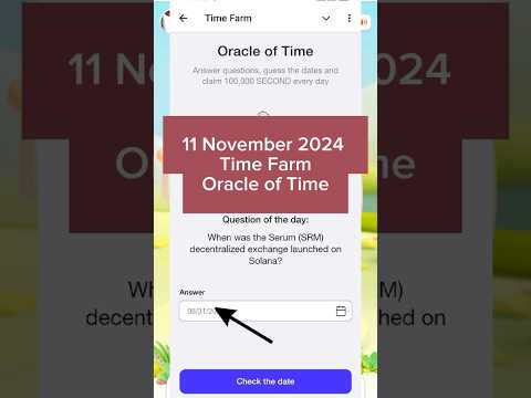 Time Farm Answer Today |Time Farm Question of the Day 11 November | Time Farm Oracle of Time 11 Nov