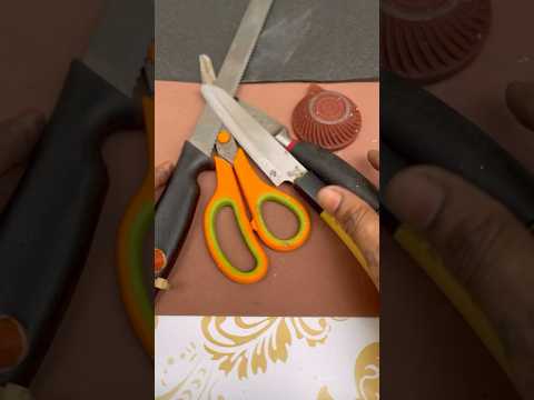 Easiest method to sharp old knives & scissors #easy # simple # viral