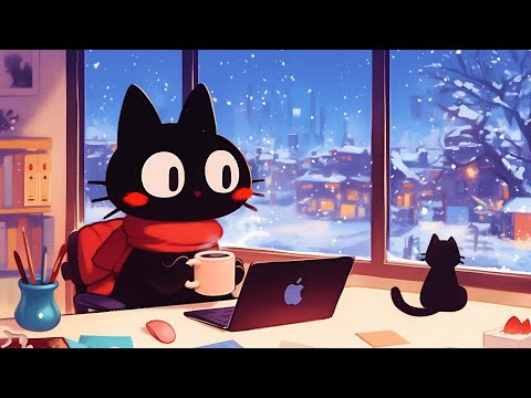 Snowy Study Day 📚 Lofi Chill Music for Study Sessions ❄ [Relax and Focus]