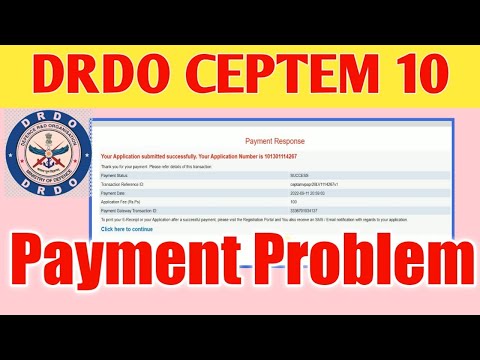 DRDO CEPTEM 10 PAYMENT PAROBLEM | DRDO CEPTEM 10 payment kaise kare