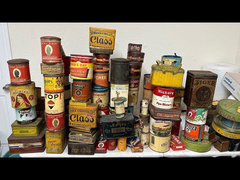 I bought a Vintage Tobacco tin collection to resell on eBay / Selling antiques for a living