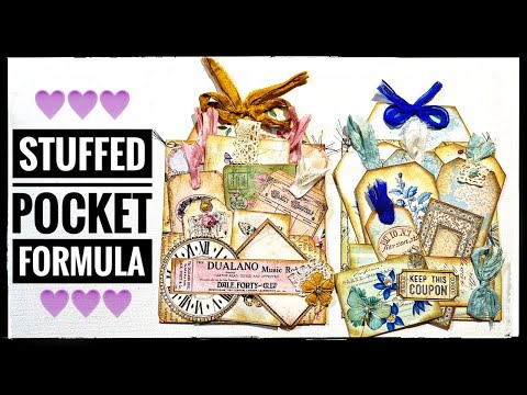 Stuffed Pocket Formula  - Journal Ephemera - Scrapbooking