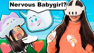 My Crush Makes Me So Nervous...😳 (Roblox Vr Hands)