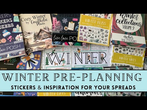 WINTER PRE-PLANNING | Decorative spread ideas, themes and the best winter sticker books for 2025!