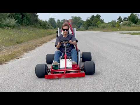 90HP Snowmobile Engine Gokart Rips!!