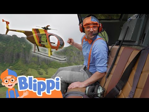 Blippi Fly's A Hawaii Helicopters 🚁 Vehicles For Kids | Kids TV Show | Educational Videos for Kids