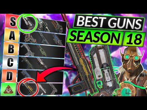 NEW SEASON 18 WEAPONS TIER LIST - BEST and WORST GUNS RIGHT NOW - Apex Legends Guide (S18)